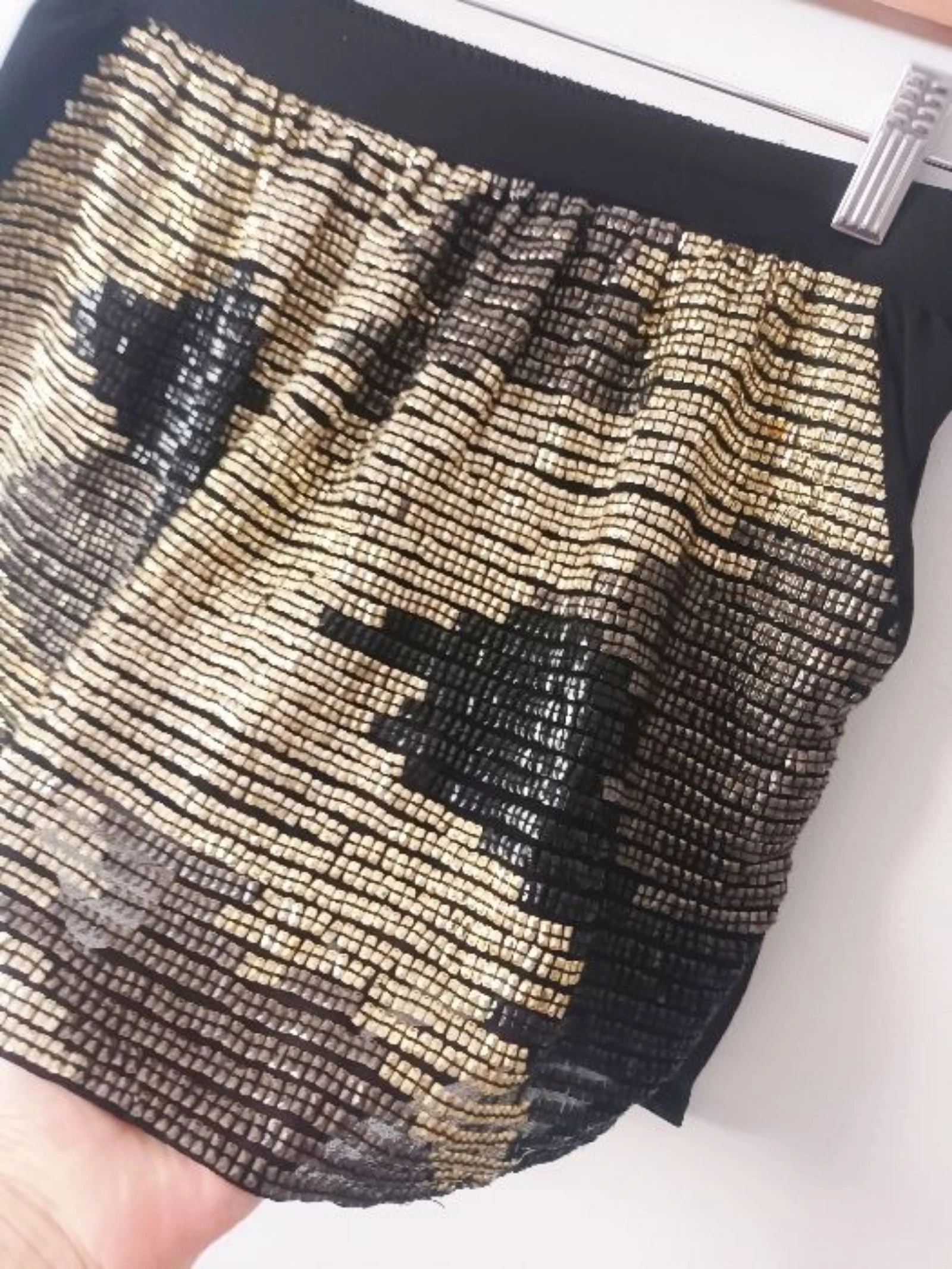 Spectaculaire mini-rok met pailletten en strass T.S – photo 4